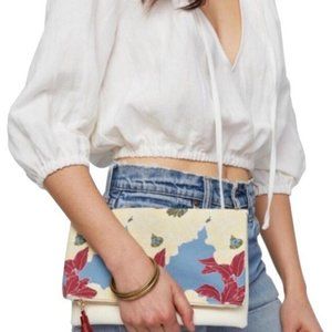 Rachel Pally Floral Foldover Clutch *NWOT*